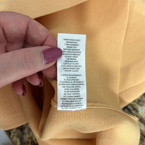 House Of Harlow 1960 Bandage Square Neck Mini Dress In Desert Mist Size L - Picture 6 of 10